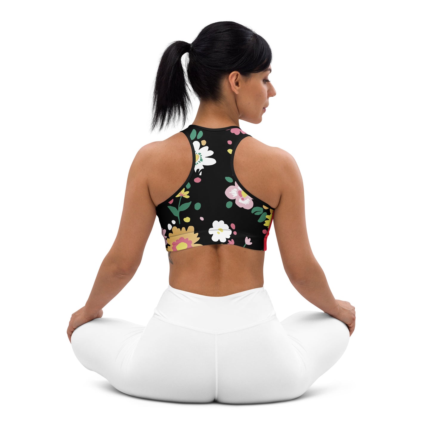 Dreamy Dear Sports Bra, Black Color Pop