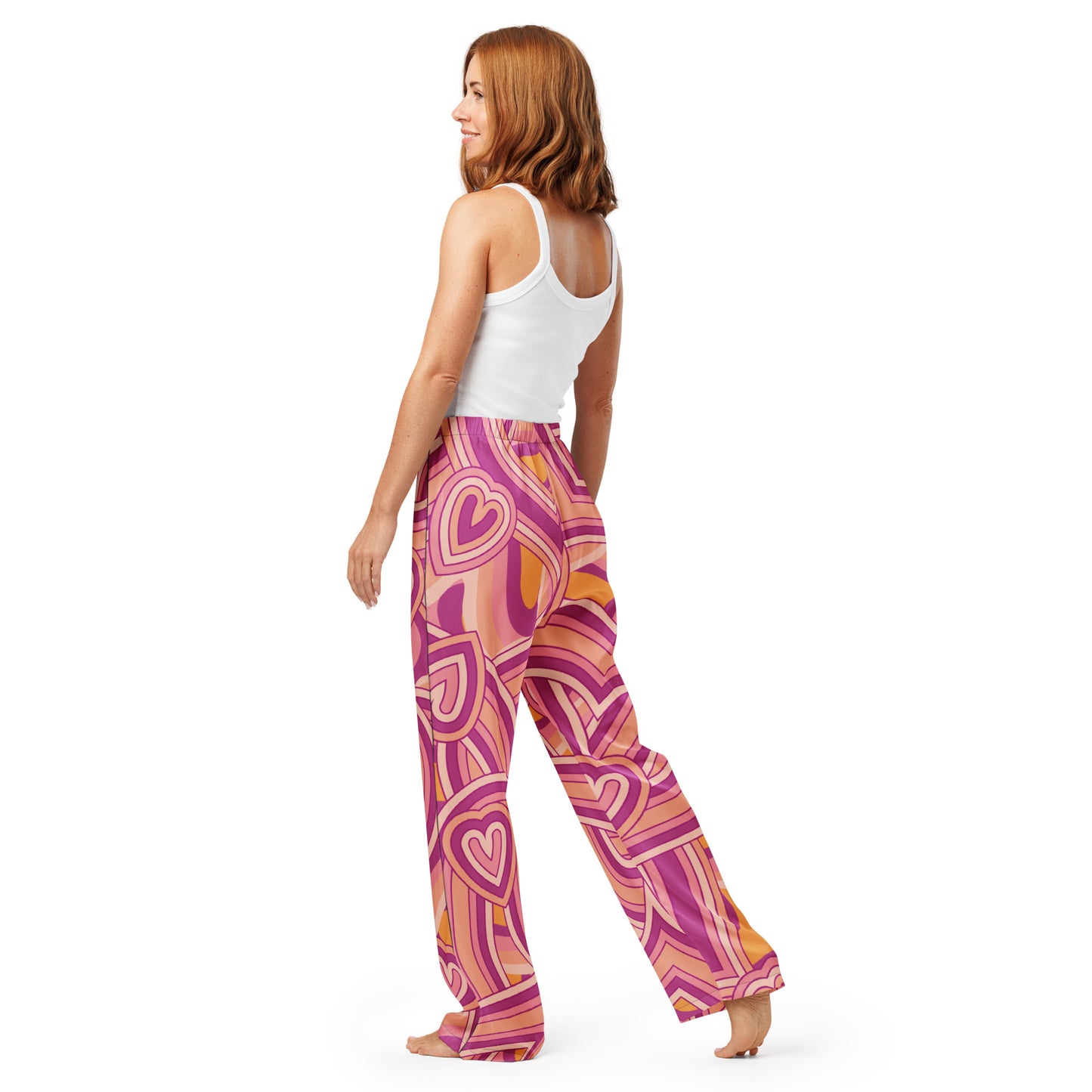 Dreamy Dear Women’s Pajama Pants, Funky Hearts