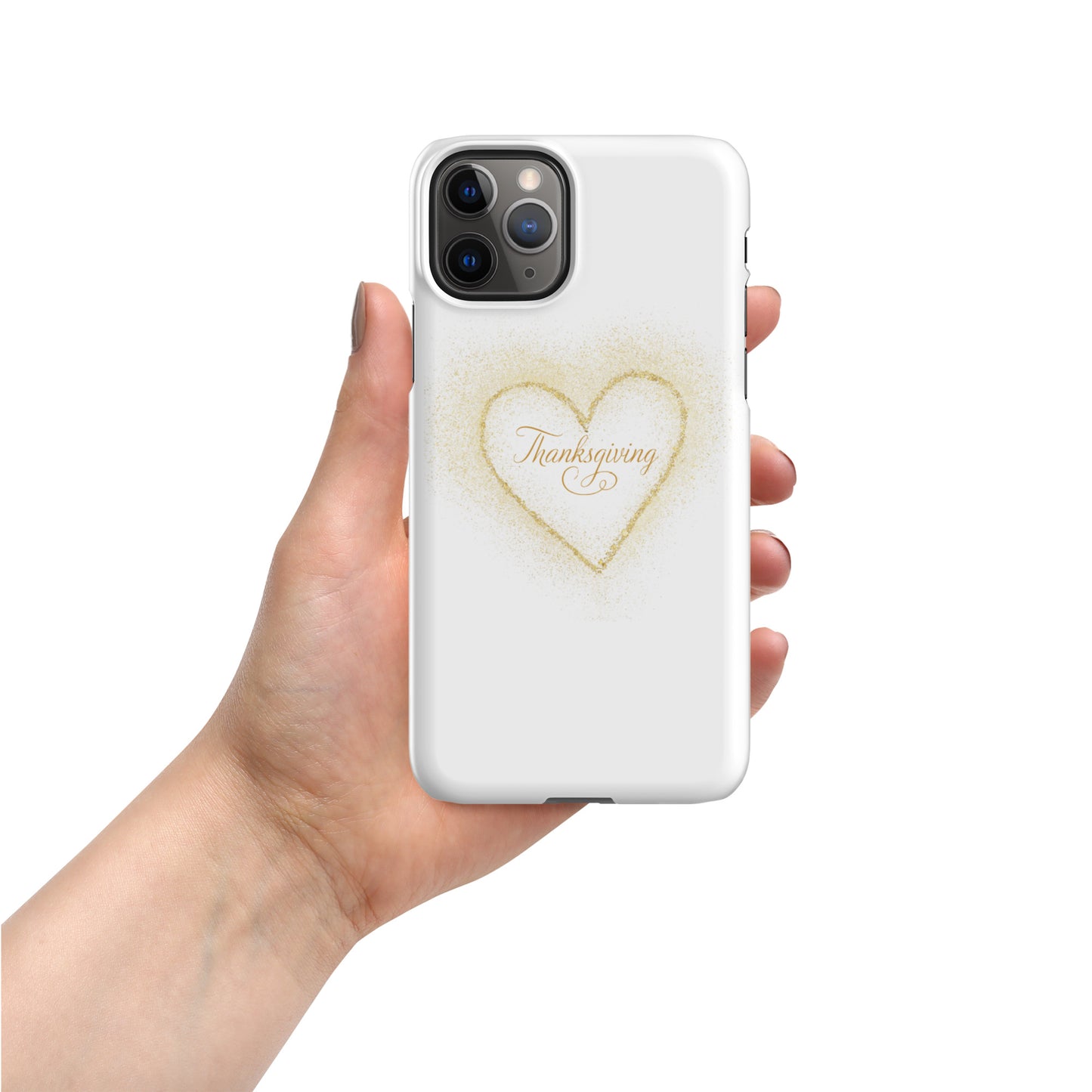 Golden Heart Thanksgiving Snap case for iPhone®