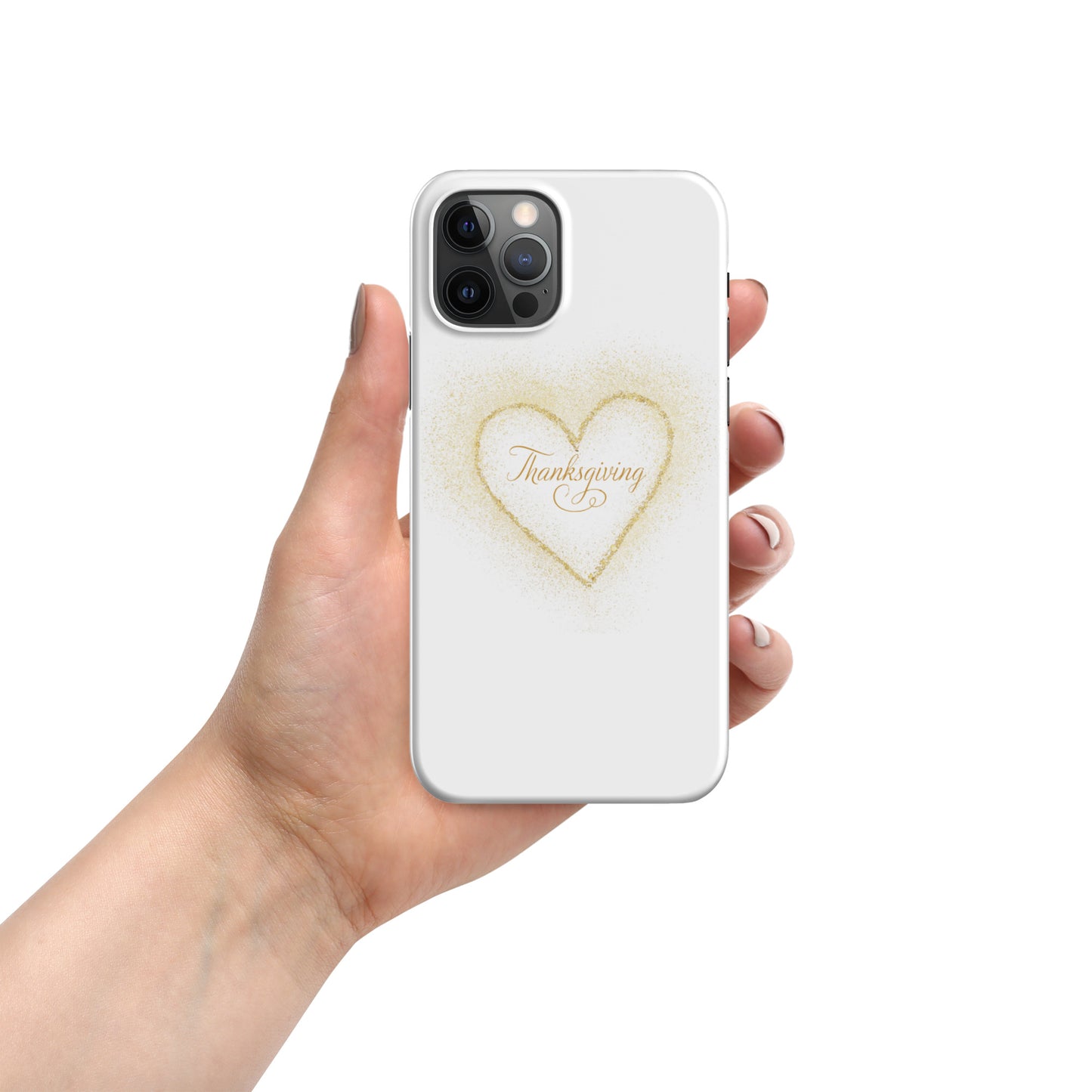 Golden Heart Thanksgiving Snap case for iPhone®
