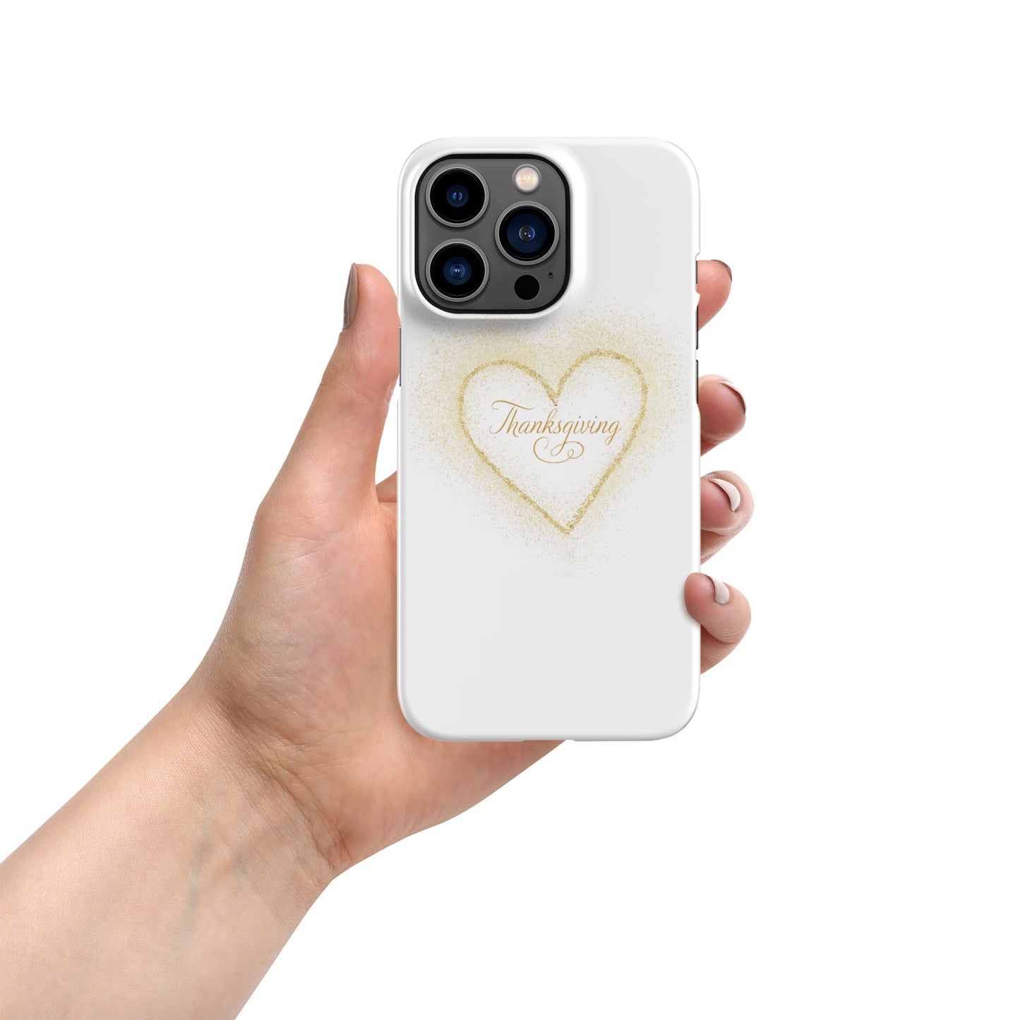Golden Heart Thanksgiving Snap case for iPhone®
