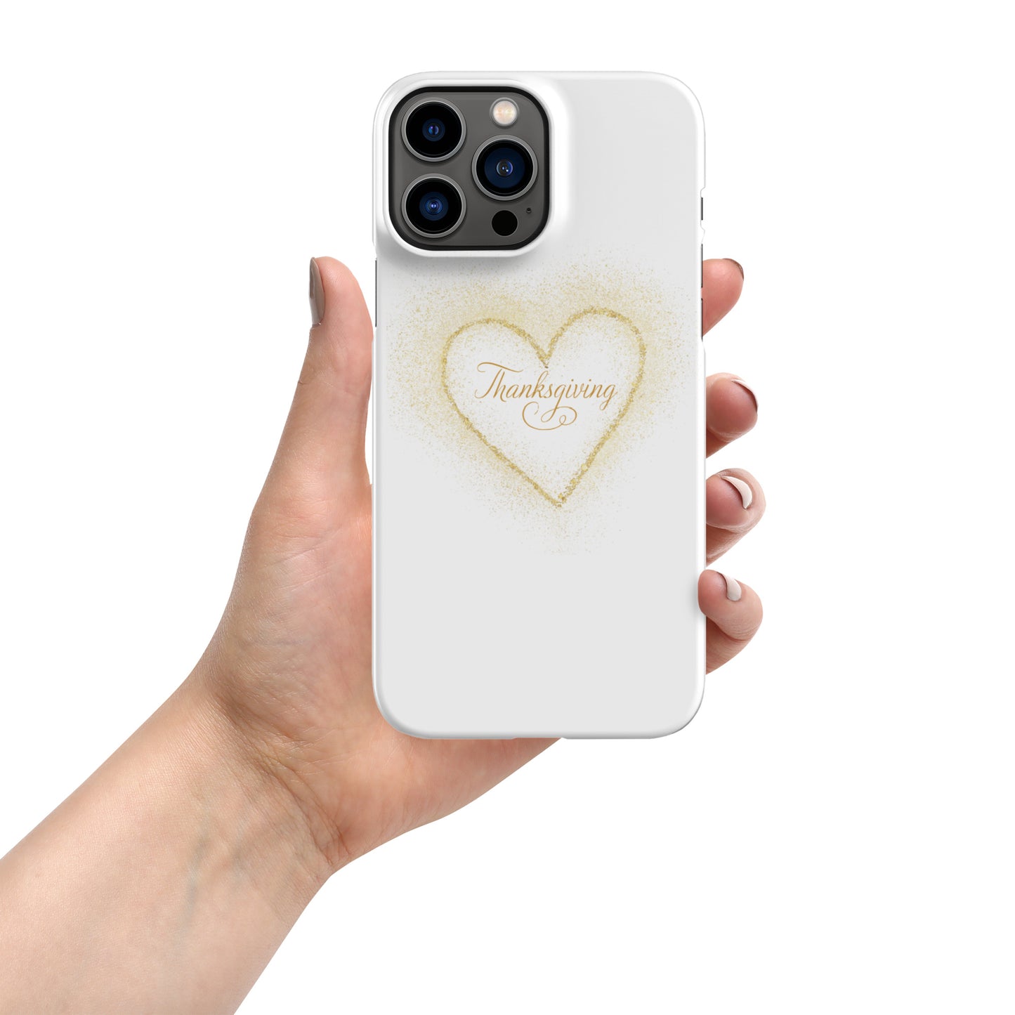Golden Heart Thanksgiving Snap case for iPhone®