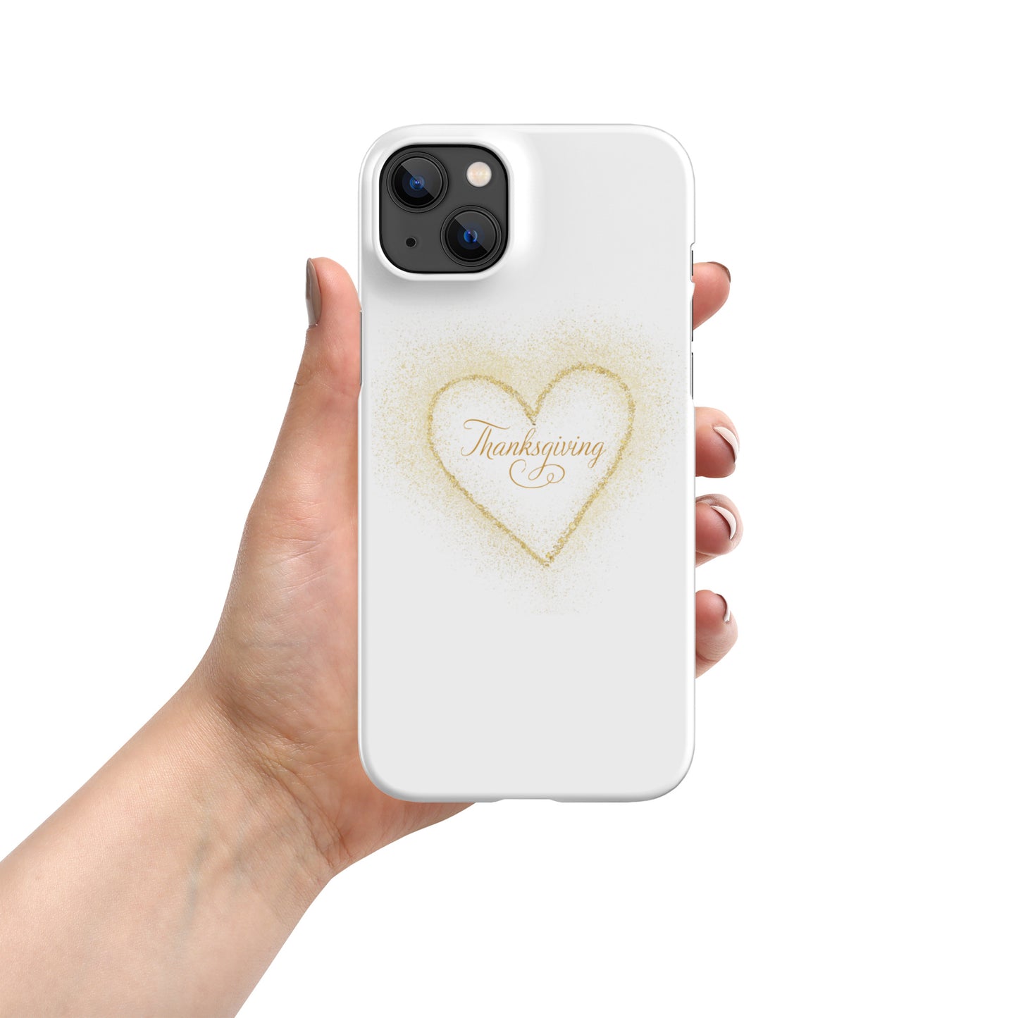 Golden Heart Thanksgiving Snap case for iPhone®