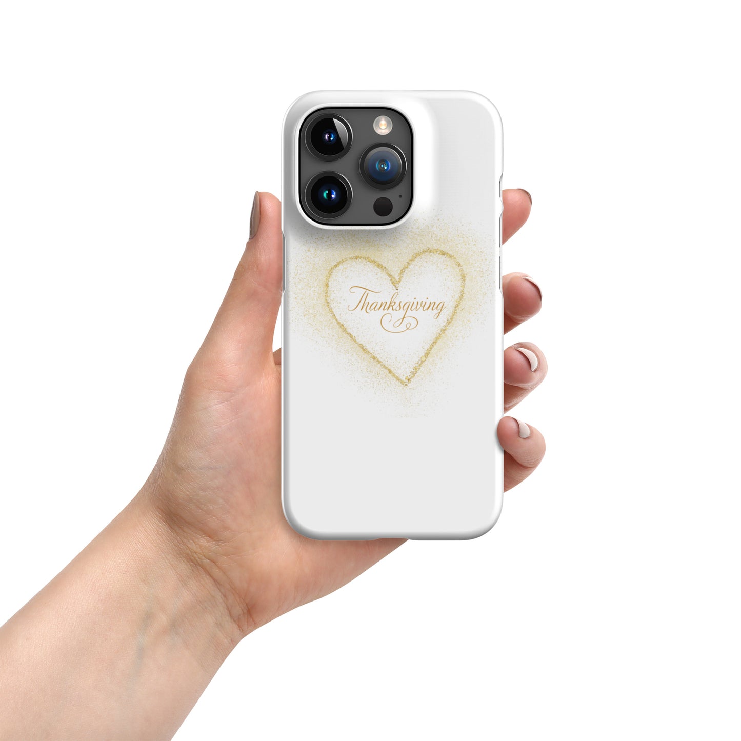 Golden Heart Thanksgiving Snap case for iPhone®