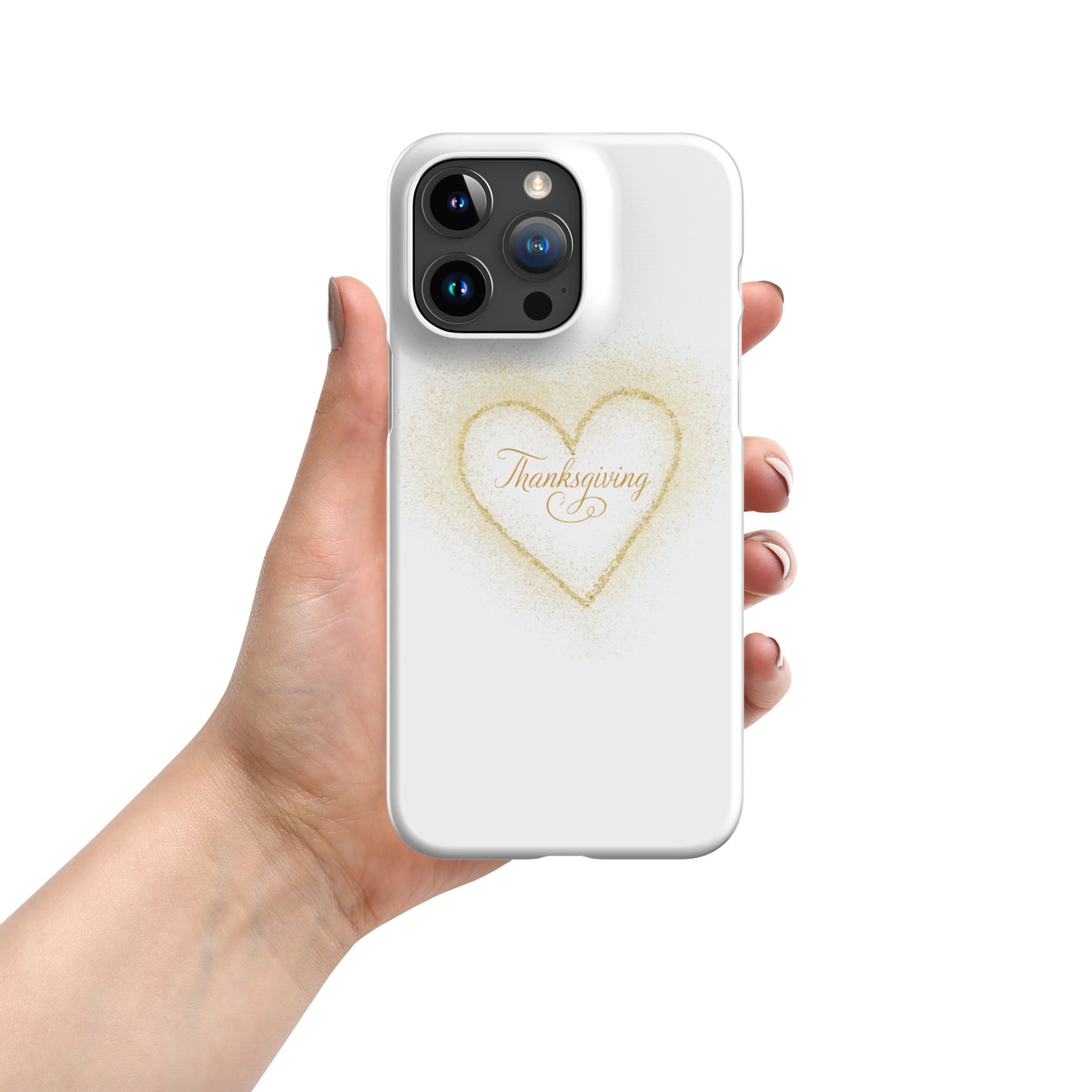 Golden Heart Thanksgiving Snap case for iPhone®