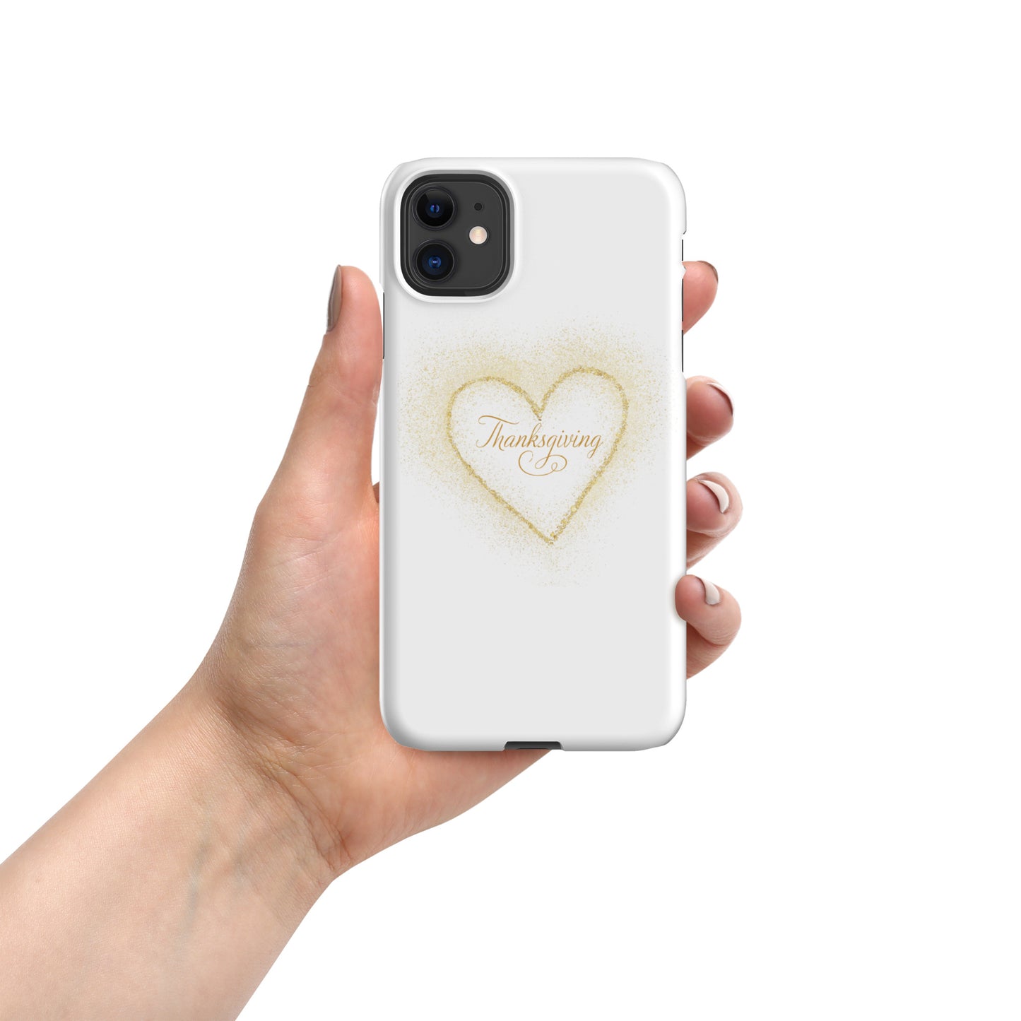 Golden Heart Thanksgiving Snap case for iPhone®