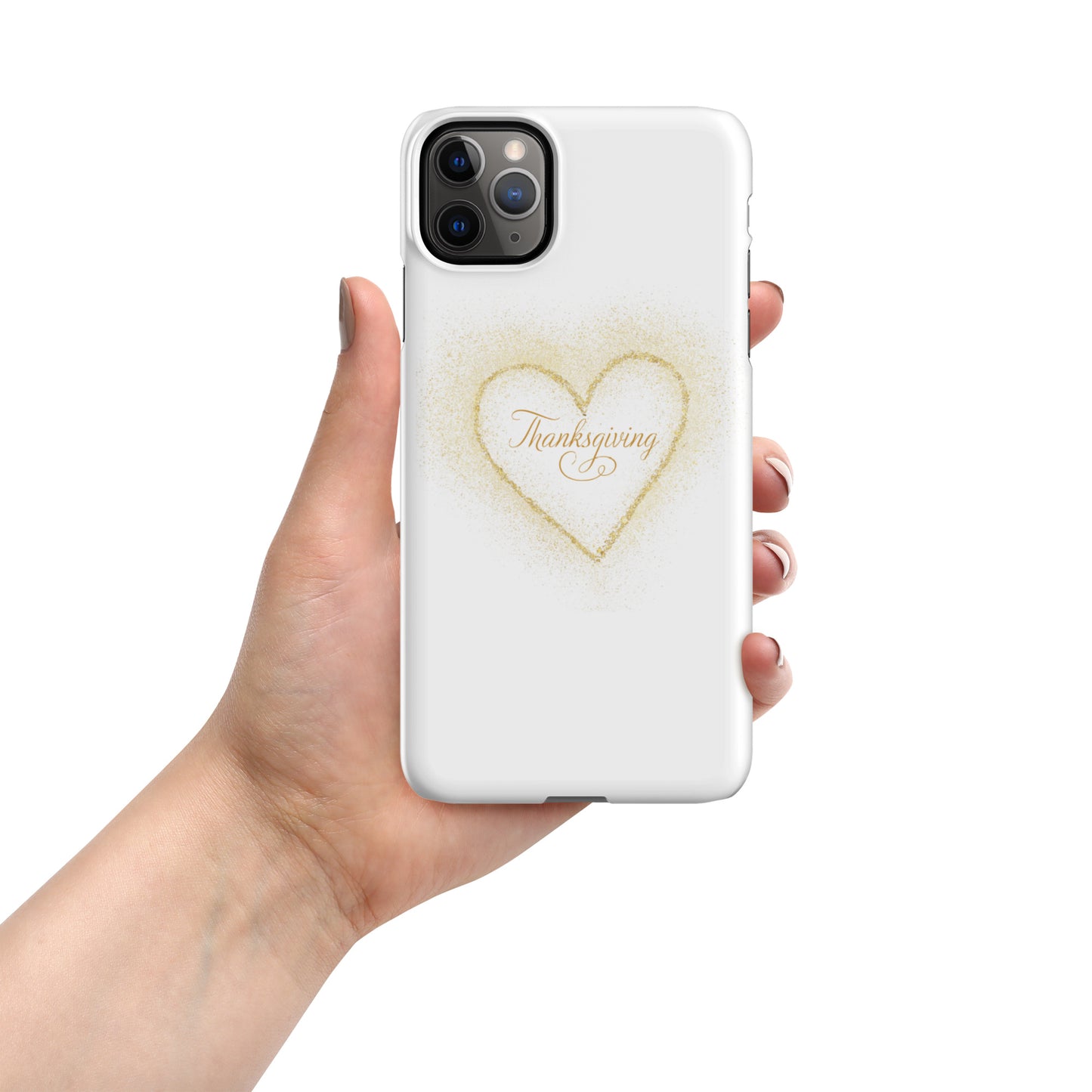 Golden Heart Thanksgiving Snap case for iPhone®