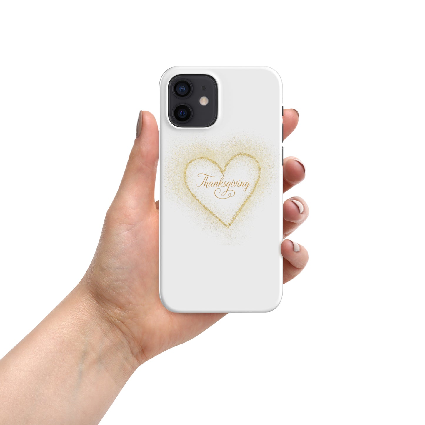 Golden Heart Thanksgiving Snap case for iPhone®