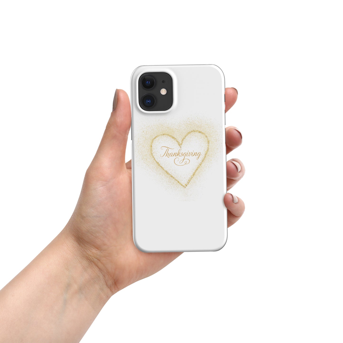 Golden Heart Thanksgiving Snap case for iPhone®