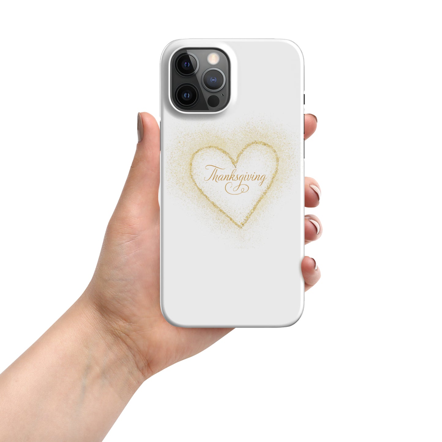 Golden Heart Thanksgiving Snap case for iPhone®