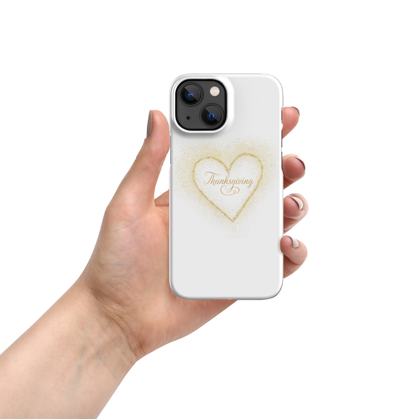 Golden Heart Thanksgiving Snap case for iPhone®