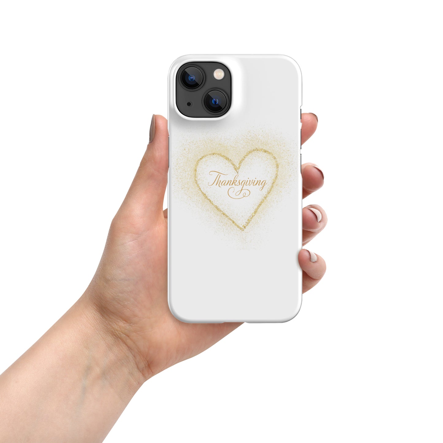 Golden Heart Thanksgiving Snap case for iPhone®