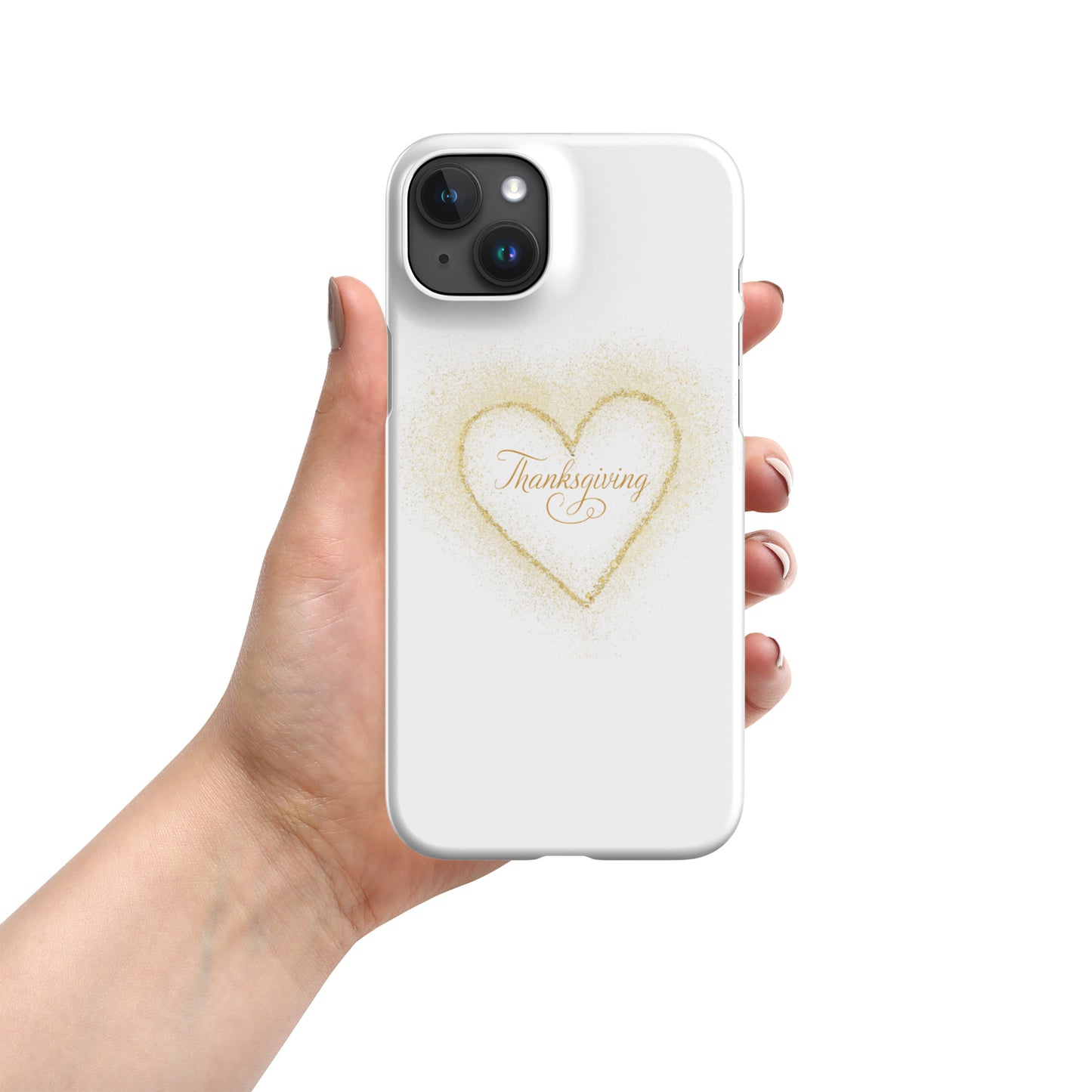 Golden Heart Thanksgiving Snap case for iPhone®