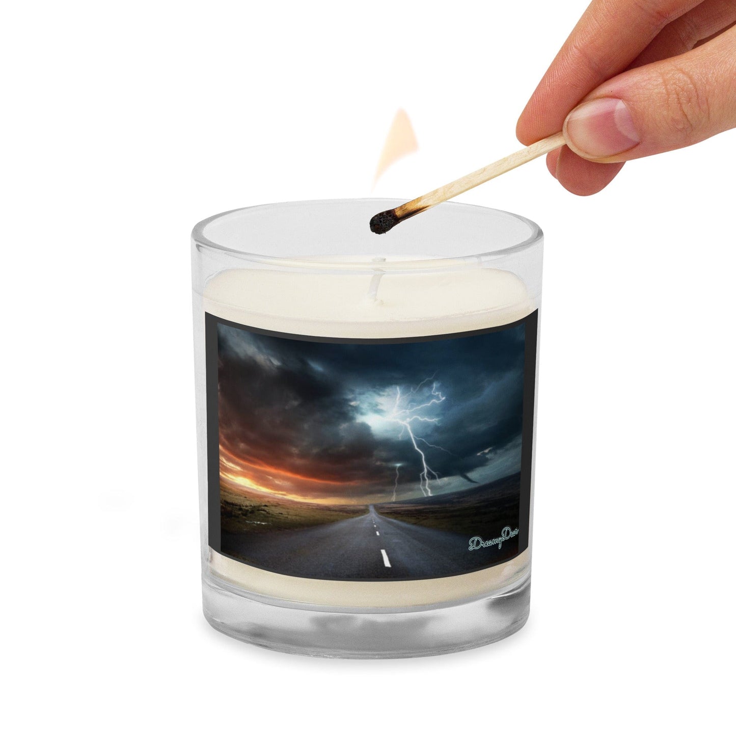 "Electrified" soy wax candle