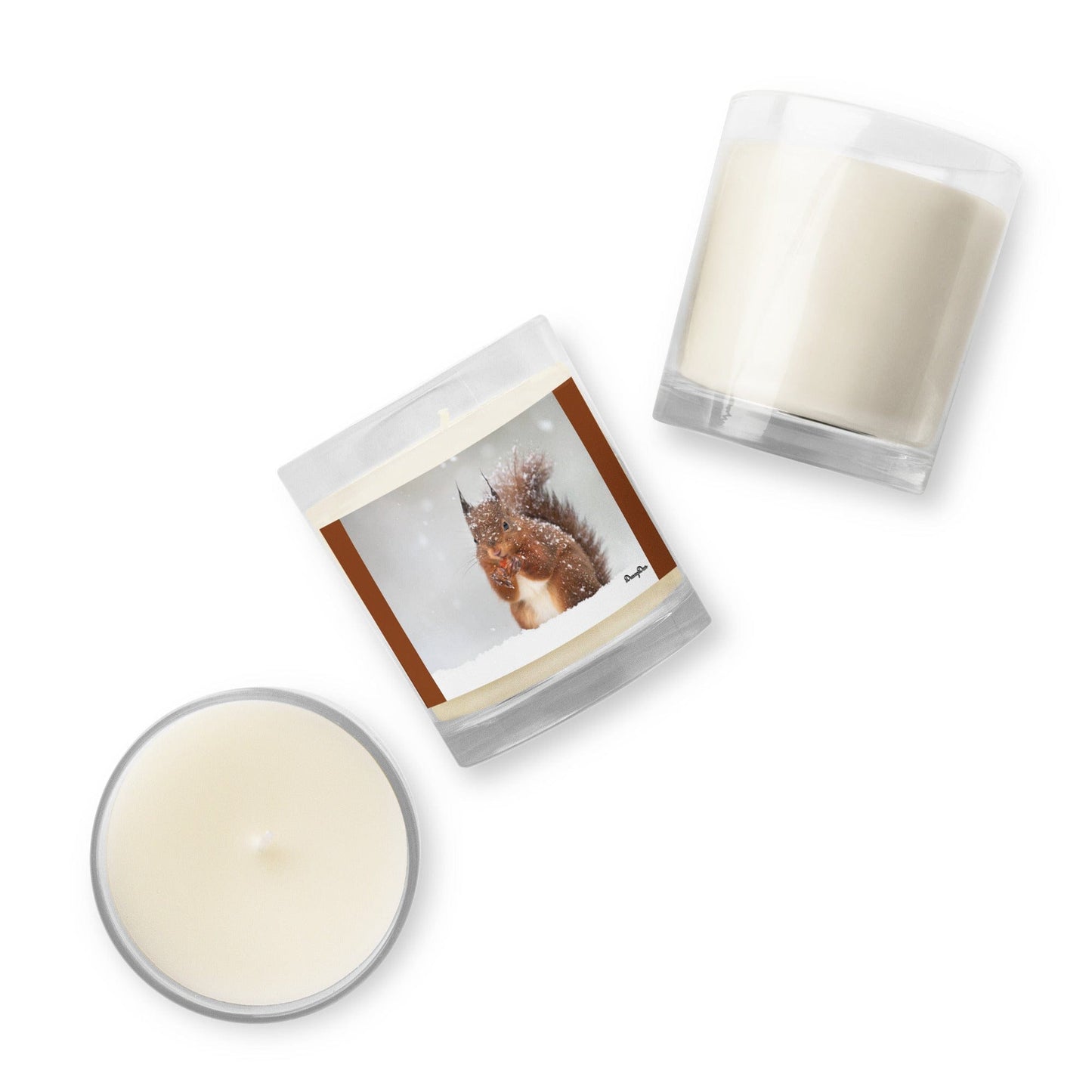 "scurry squirrle" soy wax candle