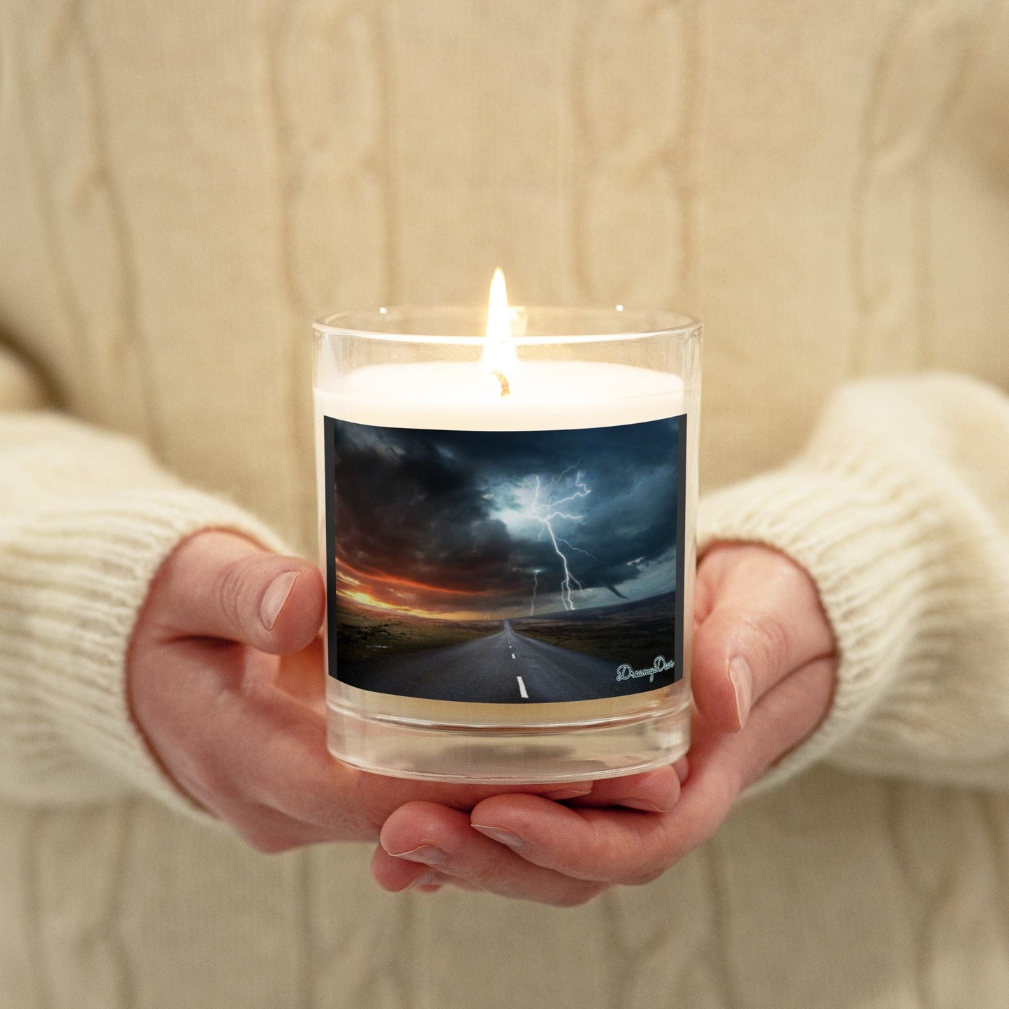 "Electrified" soy wax candle