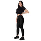 Dreamy Dear Crossover Leggings with pockets, Black Popsicle