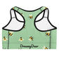 Dreamy Dear Sports Bra, Green Bee