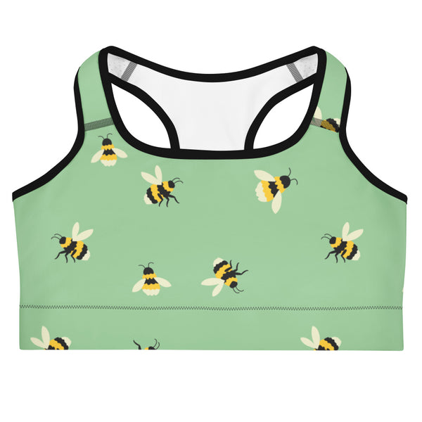 Dreamy Dear Sports Bra, Green Bee