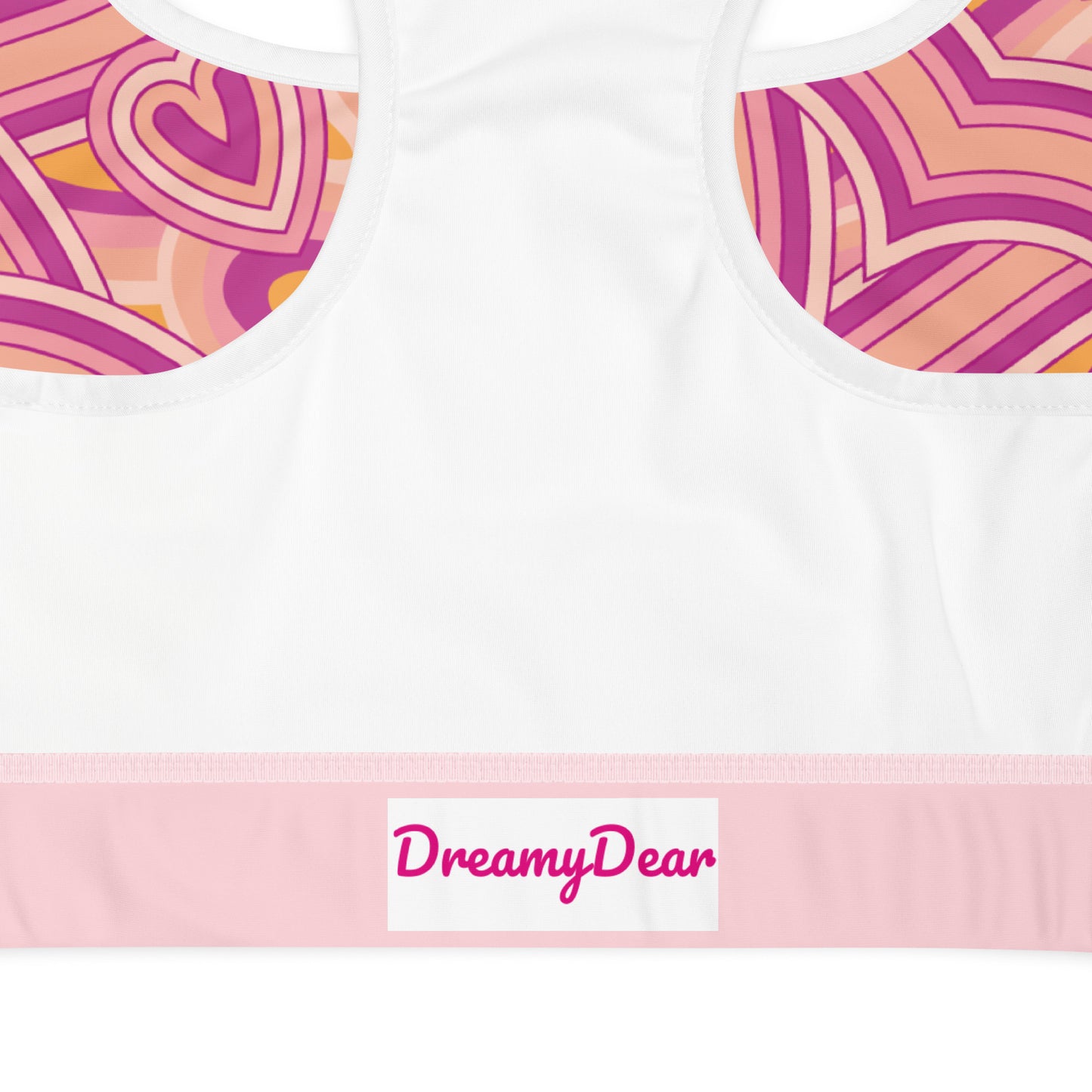 Dreamy Dear Woman's Sports Bra, Funky Hearts