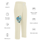 Dreamy Dear Wide Leg Jogger, Turquoise on Cream