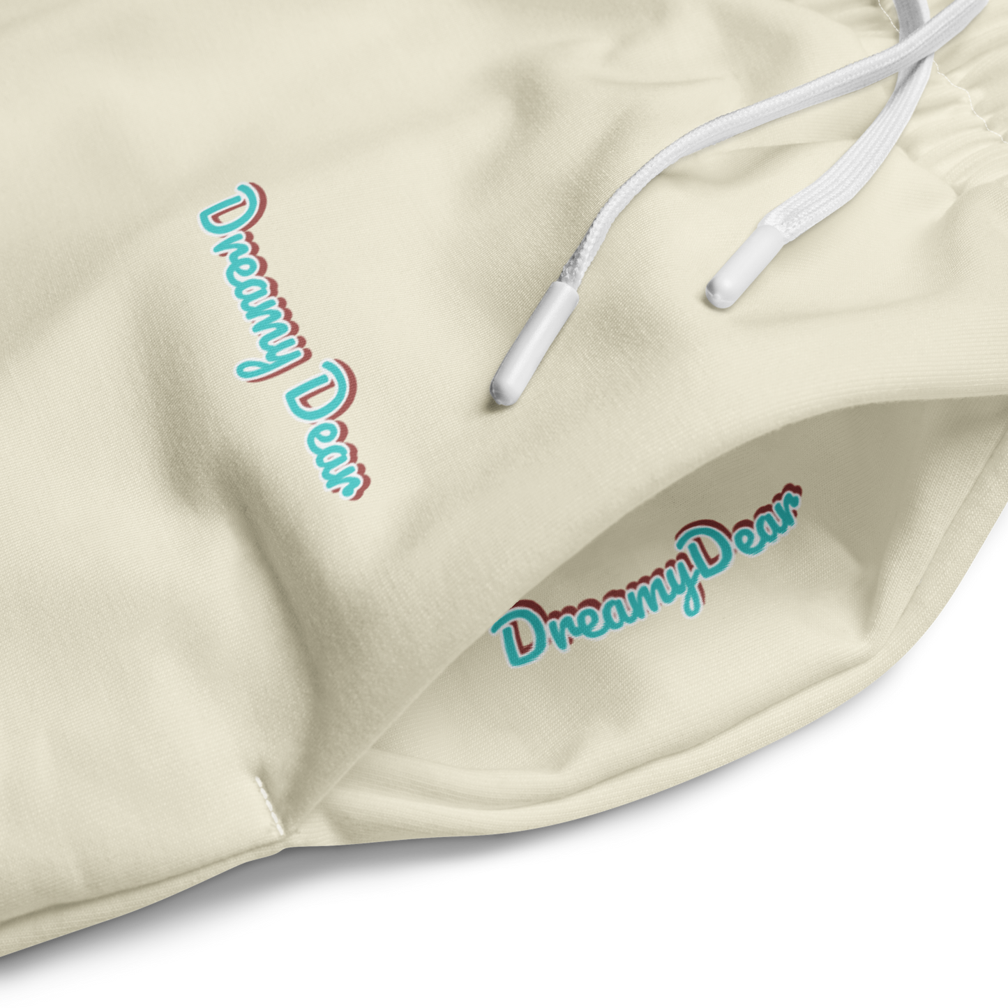 Dreamy Dear Wide Leg Jogger, Turquoise on Cream