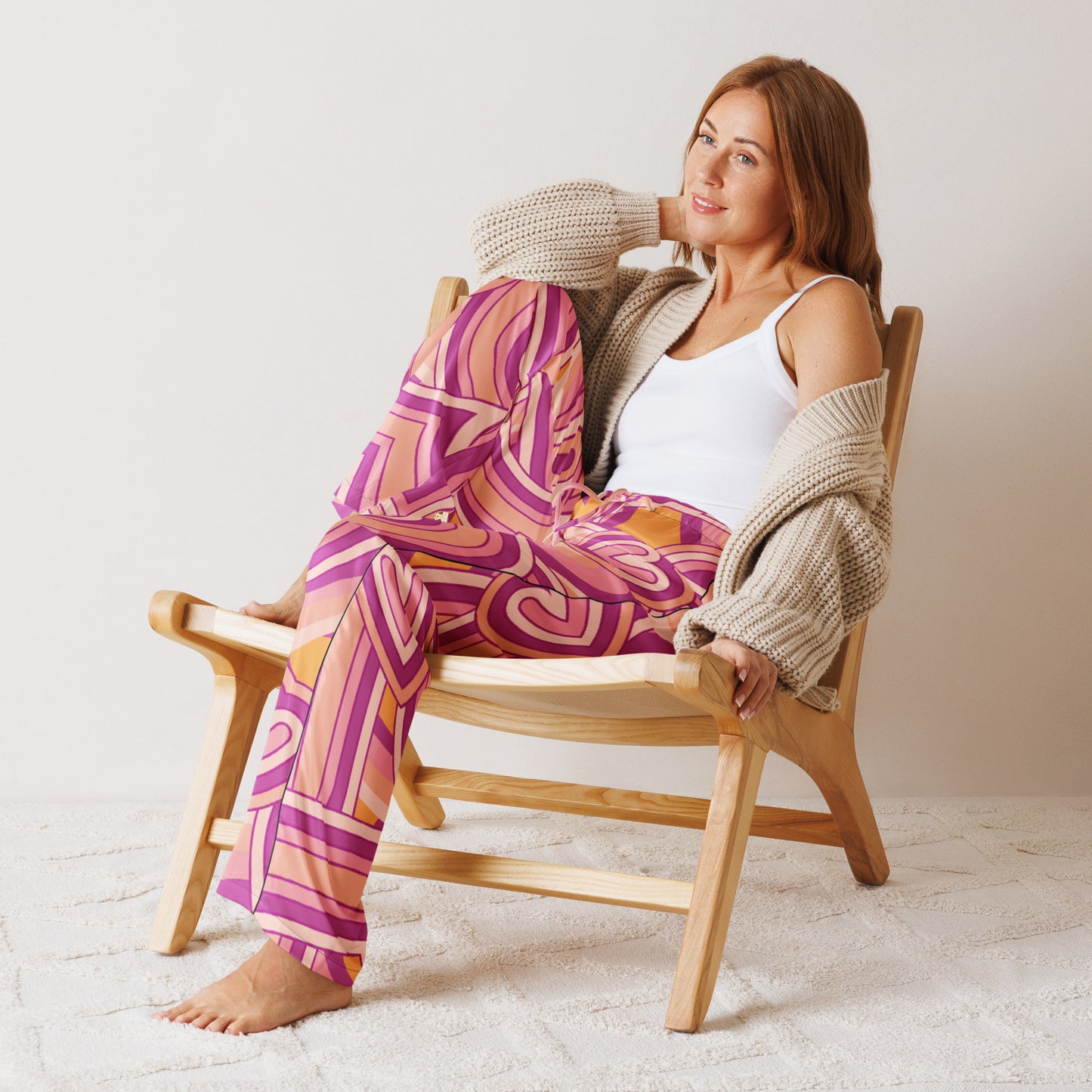 Dreamy Dear Women’s Pajama Pants, Funky Hearts
