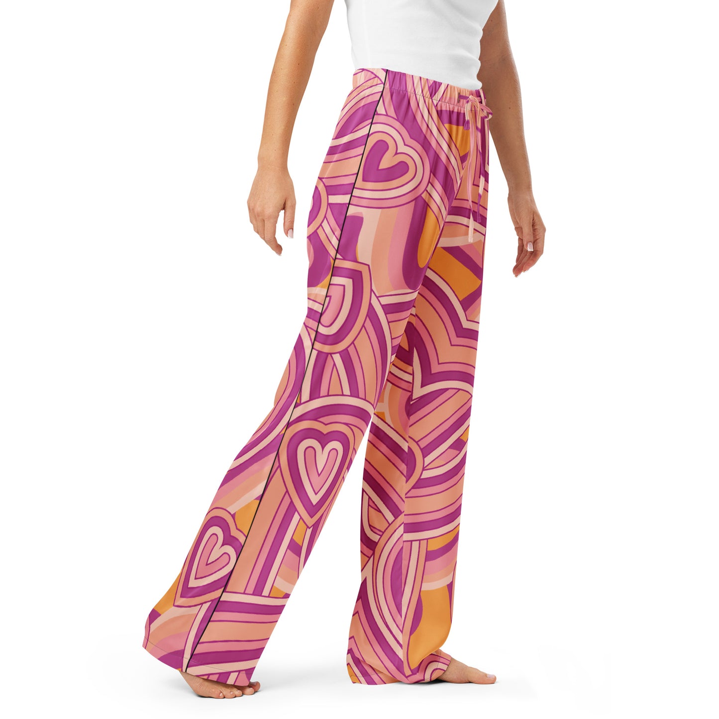 Dreamy Dear Women’s Pajama Pants, Funky Hearts