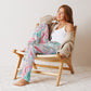 Dreamy Dear Woman's Pajama Pants, Hydro Dip Blue Pastel