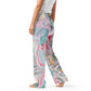 Dreamy Dear Woman's Pajama Pants, Hydro Dip Blue Pastel