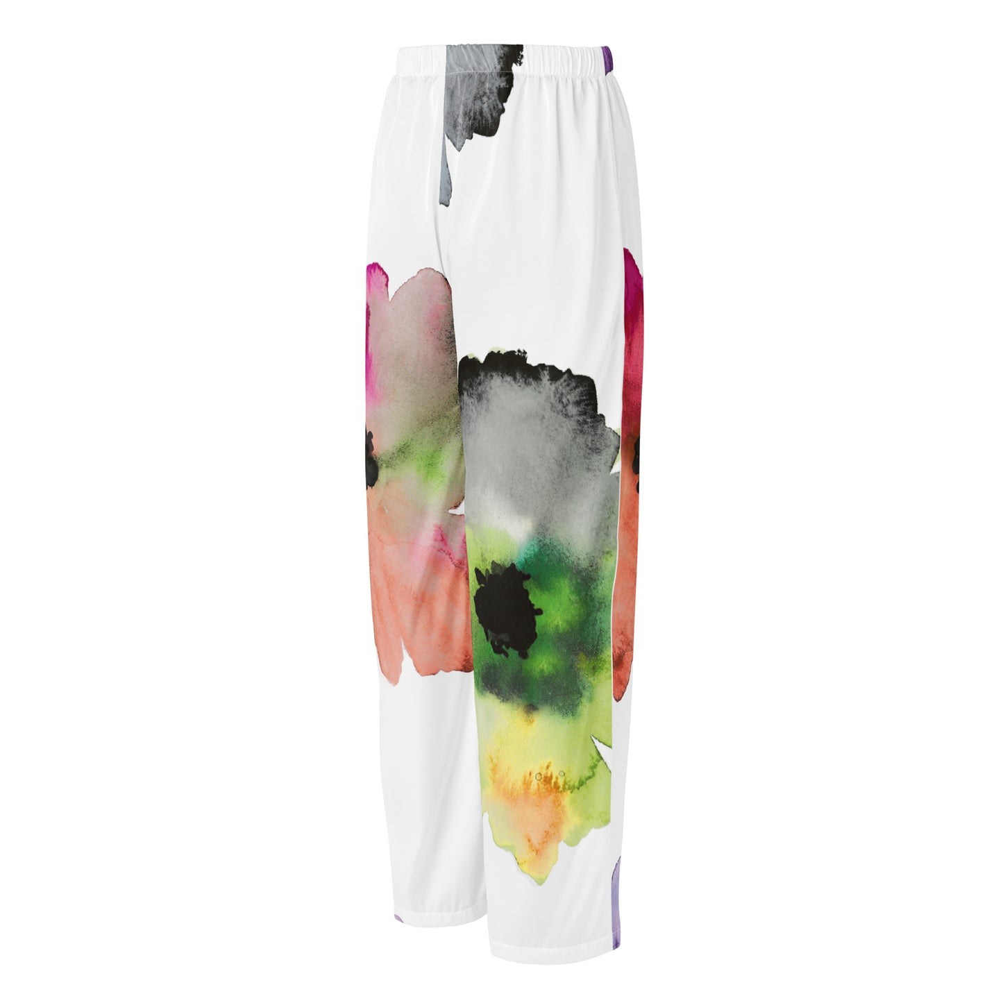 Dreamy Dear Women’s Pajama Pants, Watercolor Flowers