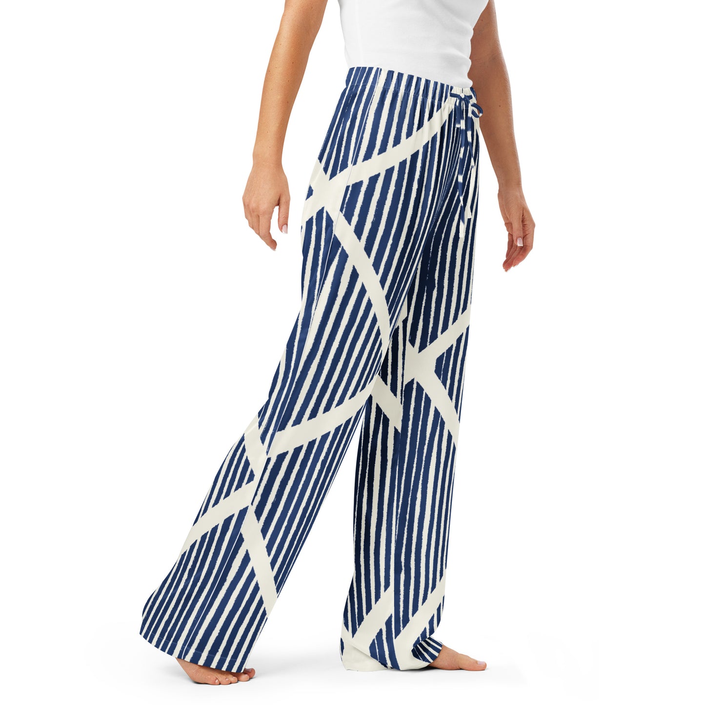 Dreamy Dear Women’s Pajama Pants, Blue Stripe