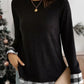 Plaid Round Neck Long Sleeve T-Shirt