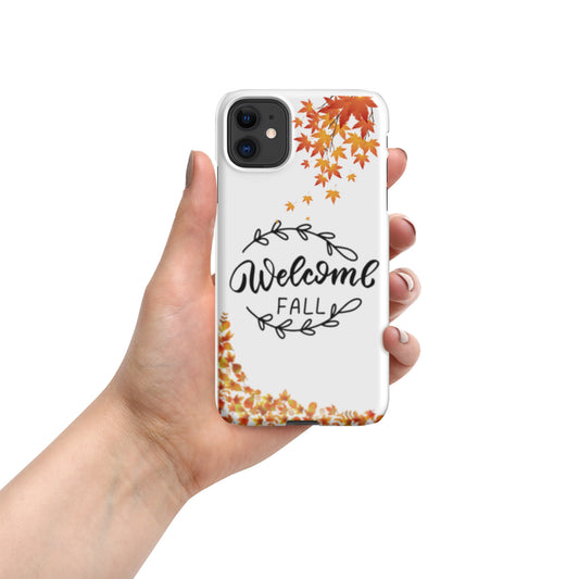 "Welcome Fall"-Snap case for iPhone®