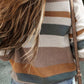 Striped Round Neck Dropped Shoulder Sweater