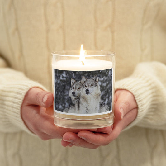 "Woof" wolf soy wax candle